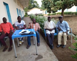 With Egbuta informants, fishermen of the Itimbiri river, 75 km from Bumba
