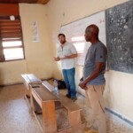 Peter Coutros Giving a lecture at the University of Bangui.
