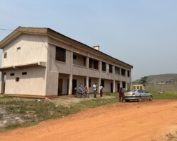 The newly restored original CURDHACA building in Bimbo (Bangui)